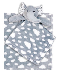 Baby Boys and Baby Girls Blanket with Matching Lovey Nunu Gray