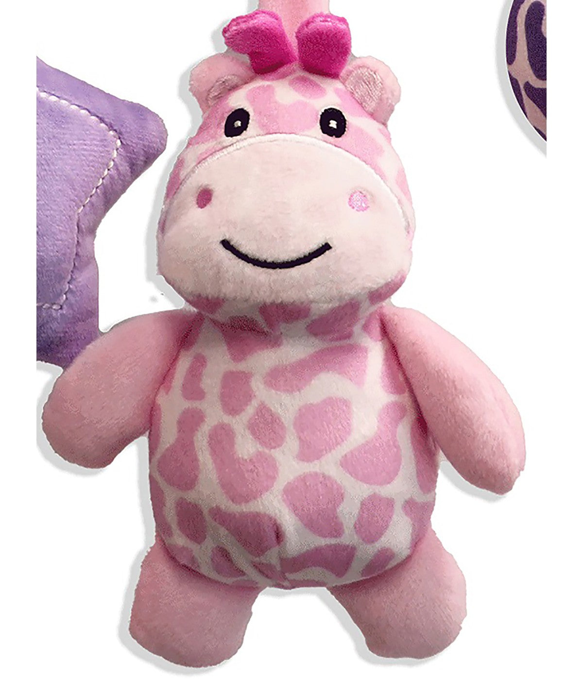  Jesse & Lulu Baby Boys and Baby Girls Bright Spiral Activity Toy Pink Giraffe - Pink Giraffe - Bonton