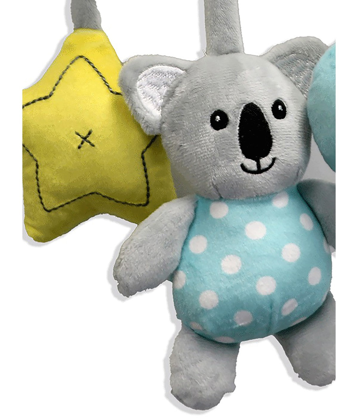  Jesse & Lulu Baby Boys and Baby Girls Bright Spiral Activity Toy Aqua Koala - Aqua Koala - Bonton