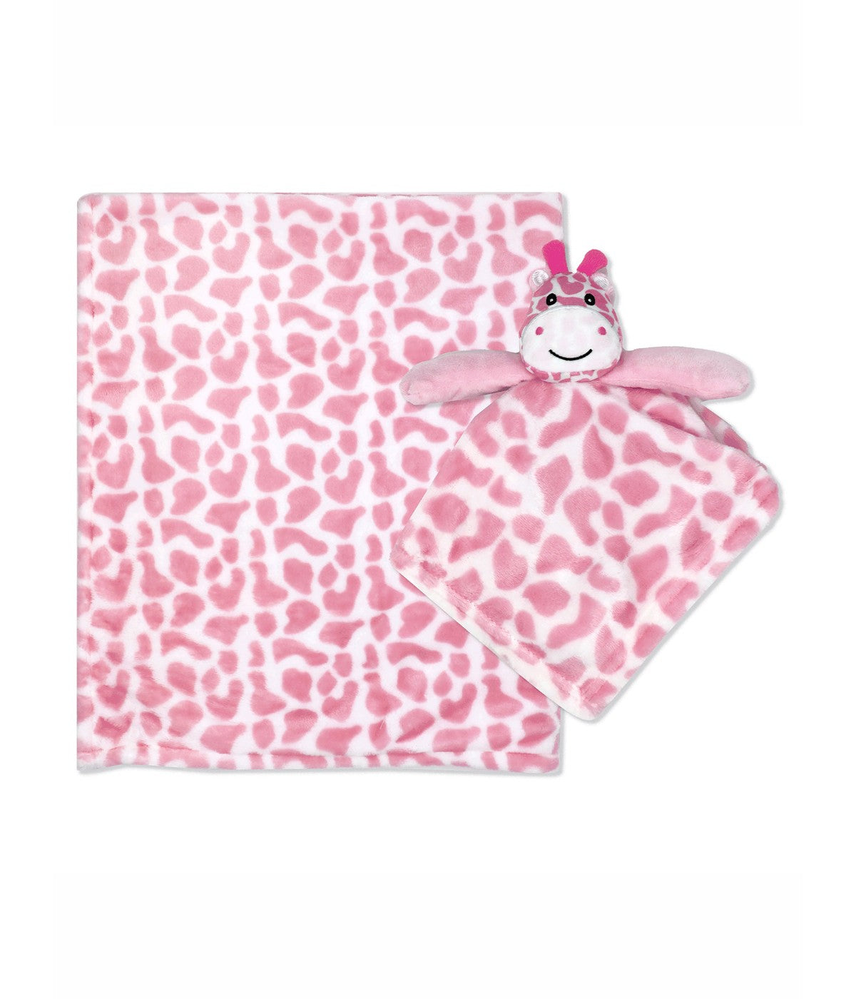  Jesse & Lulu Boys and Girls Blanket with Nunu Pink - Pink - Bonton