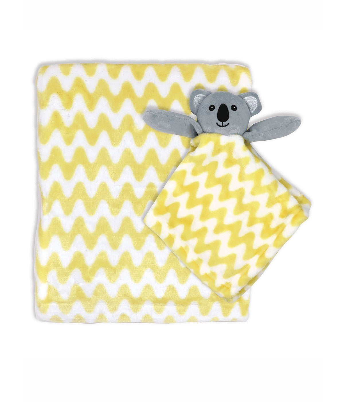  Jesse & Lulu Boys and Girls Blanket with Nunu Yellow - Yellow - Bonton