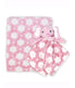  Jesse & Lulu Baby Boys and Baby Girls Baby Blanket with Animal Lovey Nunu Gift Set Pink Elephant - Pink Elephant - Bonton