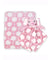 Baby Boys and Baby Girls Baby Blanket with Animal Lovey Nunu Gift Set Pink Elephant