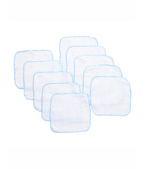 Baby Boys and Girls 10 Pack Terry Baby Washcloths Blue