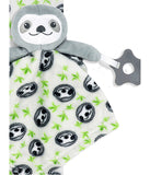 Baby Boys and Girls Blanket with Nunu and Teether Green