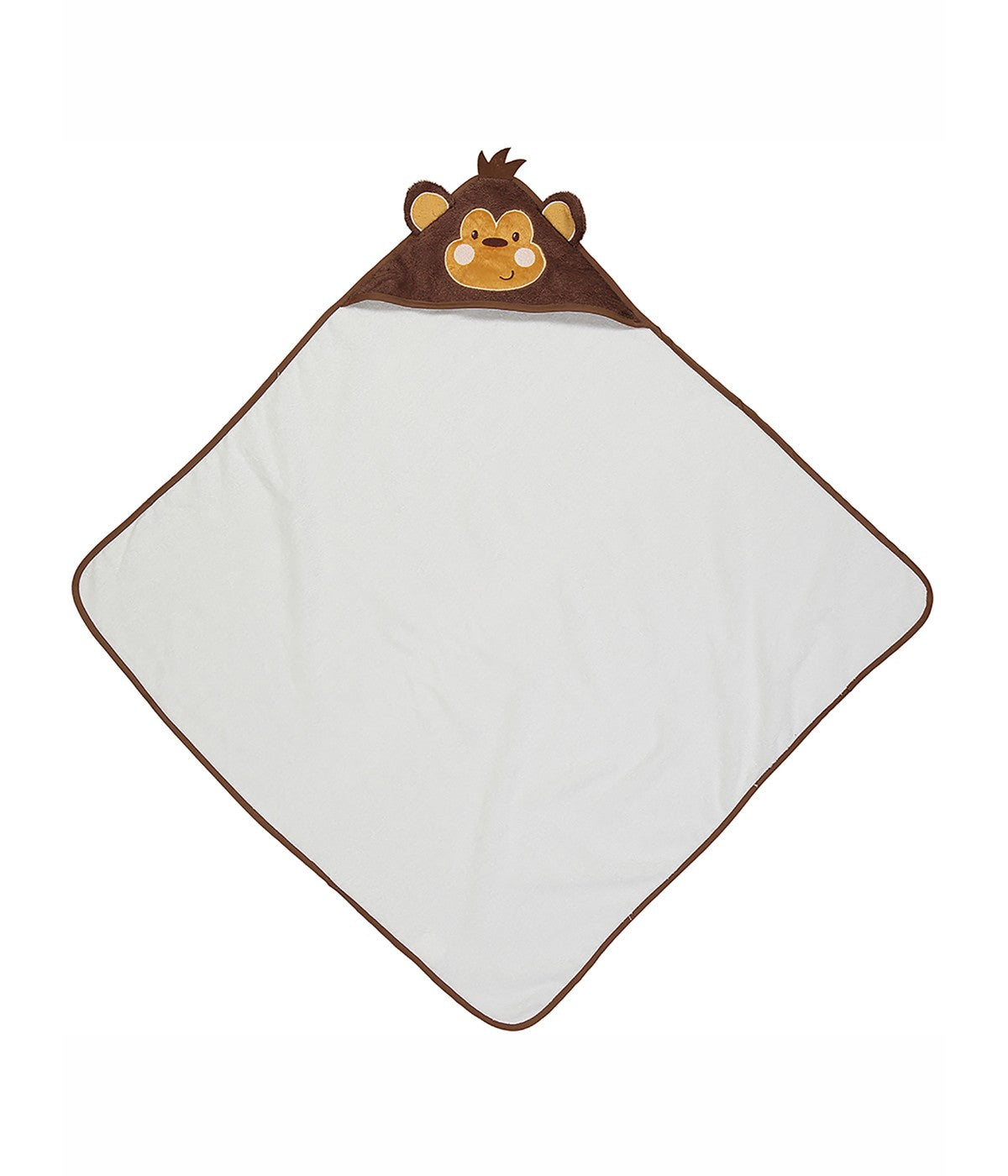  Jesse & Lulu Baby Boys and Girls Animal Hooded Bath Towel Brown Monkey - Brown Monkey - Bonton