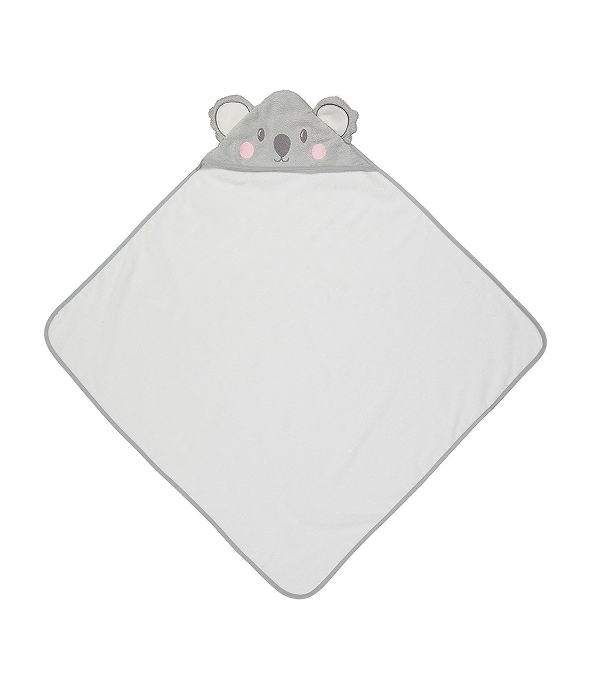  Jesse & Lulu Baby Boys and Girls Animal Hooded Bath Towel Gray Koala - Gray Koala - Bonton