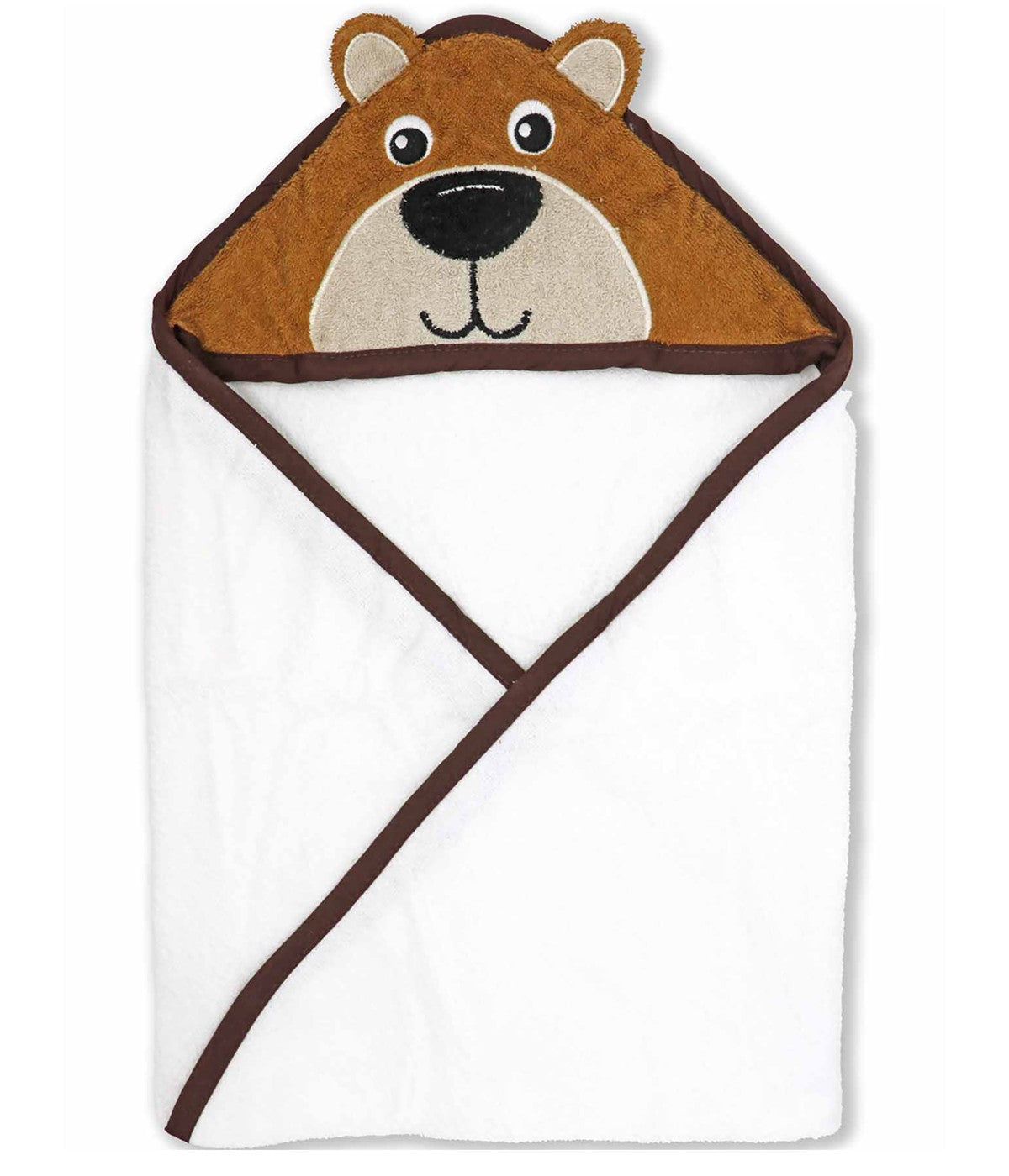 Baby Boys and Girls Animal Hooded Bath Towel Brown Bear