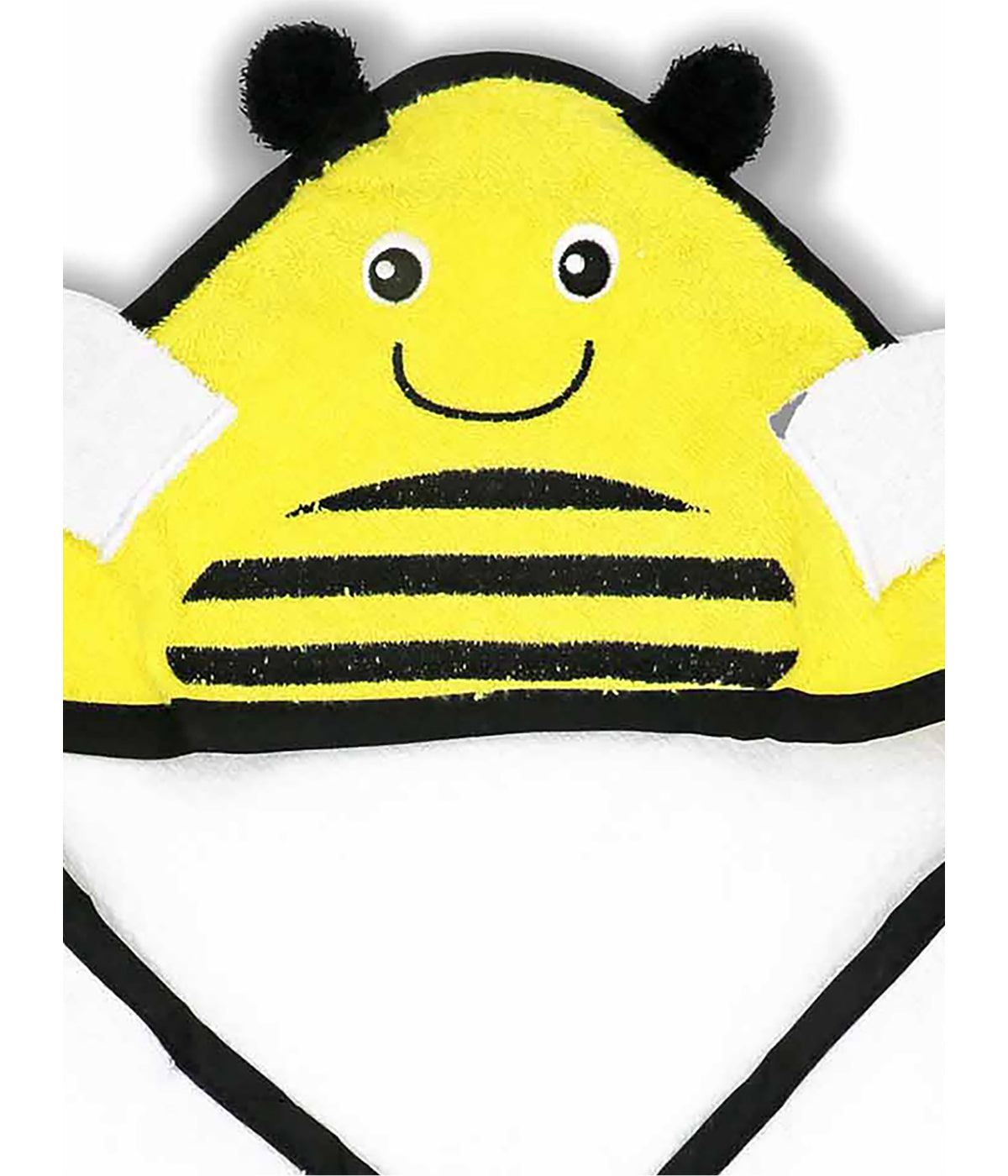  Jesse & Lulu Baby Boys and Girls Animal Hooded Bath Towel Yellow Bee - Yellow Bee - Bonton