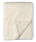 Baby Boys and Baby Girls Diamond Plush Sherpa Baby Blanket Ecru