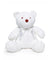 Baby Boys and Baby Girls Small Cable Knit Snuggle Bear White