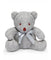 Baby Boys and Baby Girls Small Cable Knit Snuggle Bear Gray