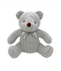  Jesse & Lulu Baby Boys and Girls Large Cable Knit Bear Gray - Gray - Bonton