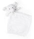  Jesse & Lulu Baby Boys and Baby Girls Knit Elephant Security Blanket White - White - Bonton