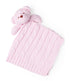  Jesse & Lulu Baby Boys and Baby Girls Knit Bear Security Blanket Pink - Pink - Bonton