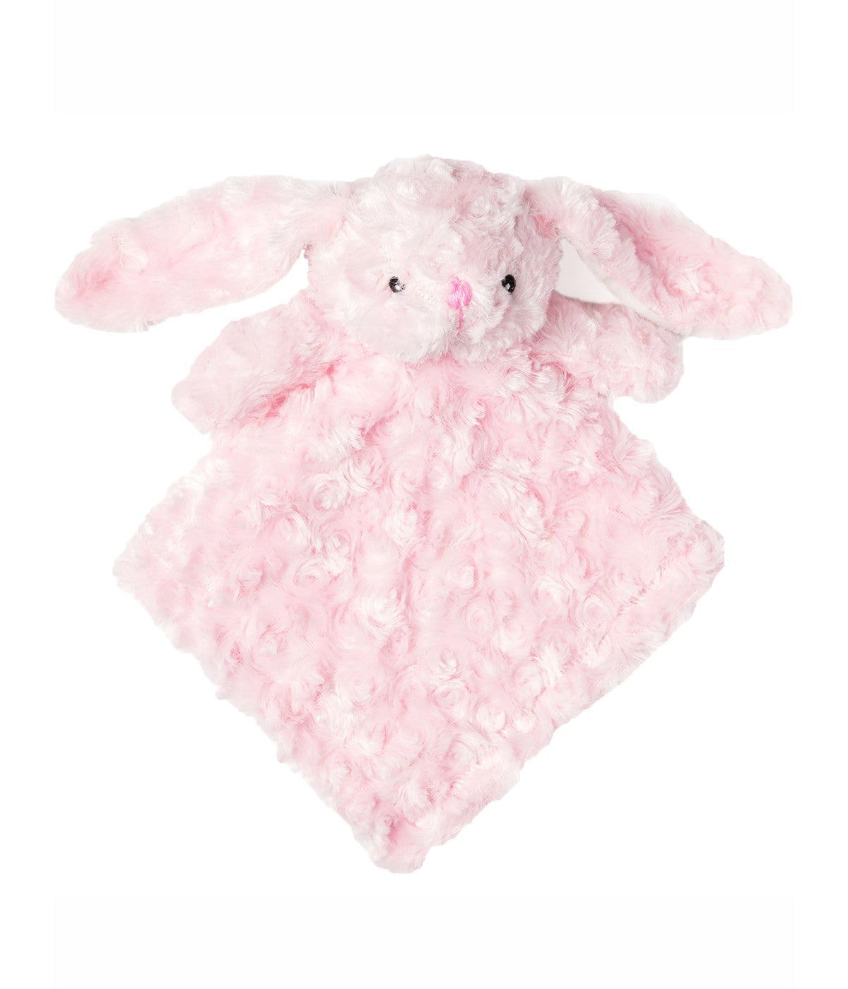  Jesse & Lulu Baby Boys and Baby Girls Curly Plush Blanket with Matching Lovey Nunu Gift Set Plush Pink - Plush Pink - Bonton