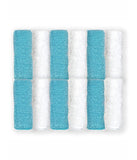 Baby Boys and Baby Girls 14 Pc Hooded Towels Washcloths Set Blue