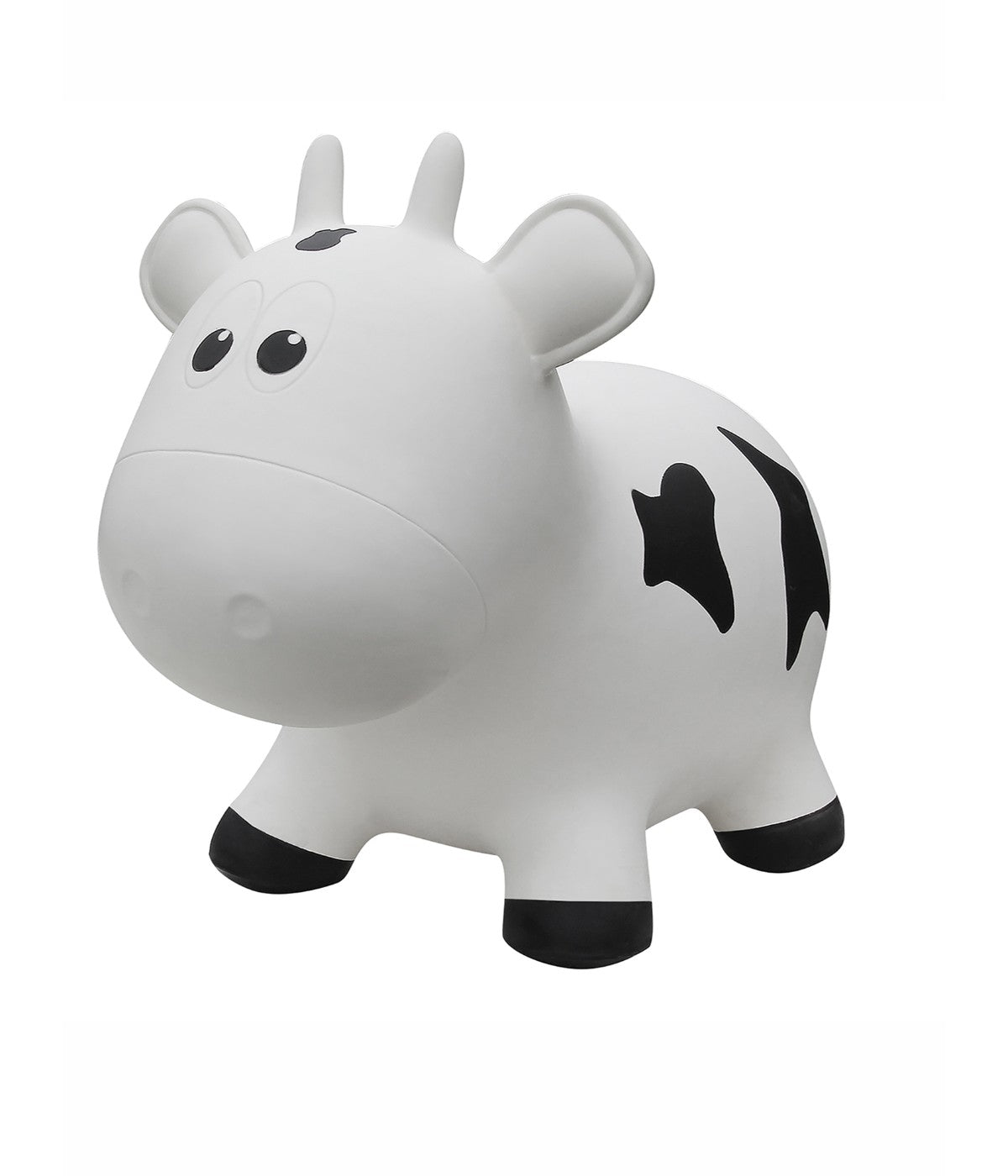 Toddler Inflatable Cow Hopper Bounce and Ride-on Toy White Cow