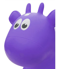 Toddler Inflatable Cow Hopper Bounce and Ride-on Toy Purple Cow