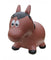 Toddler Inflatable Horse Hopper Bounce and Ride-on Toy Brown Horse