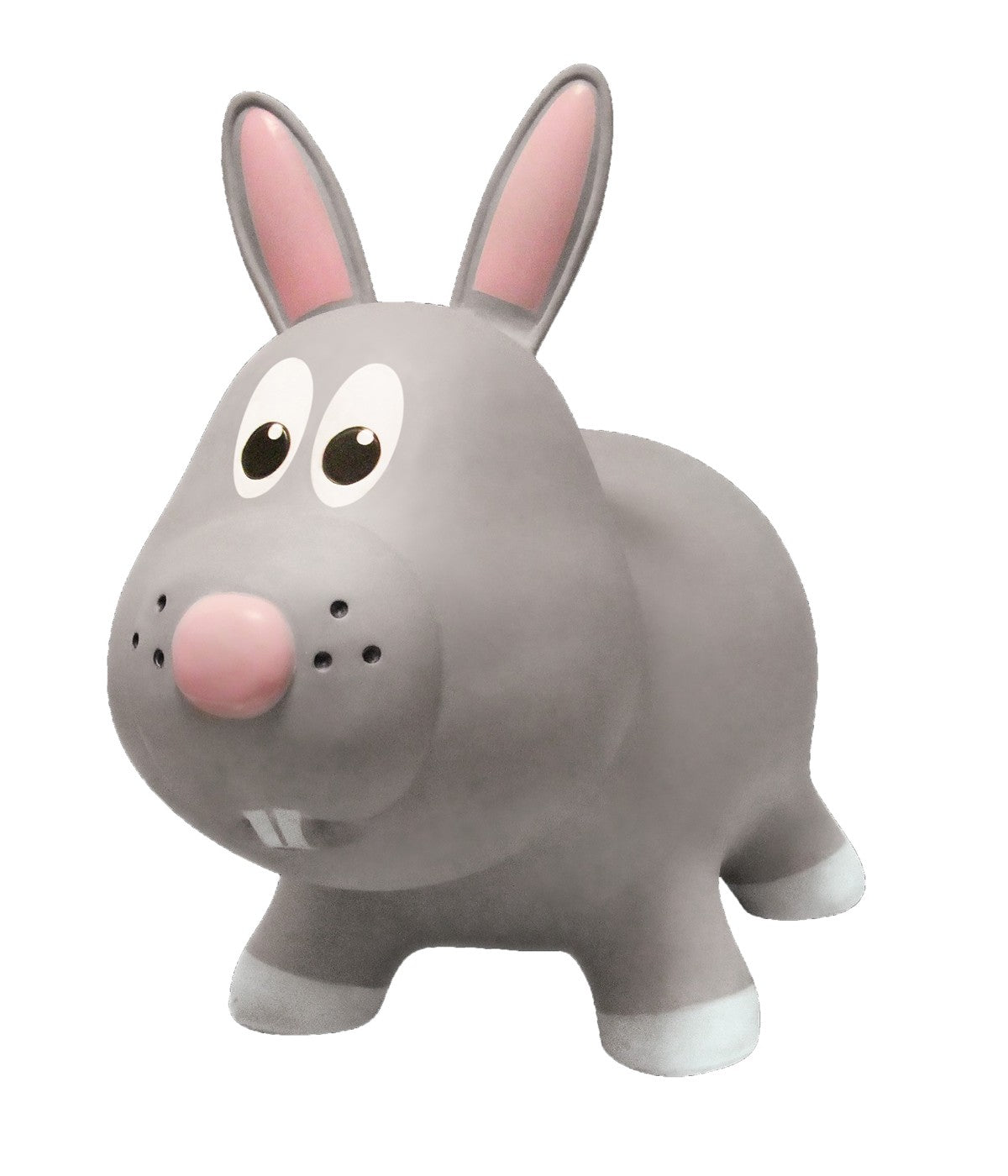  Jesse & Lulu Toddler Inflatable Rabbit Hopper Bounce and Ride-on Toy Gray Bunny - Gray Bunny - Bonton