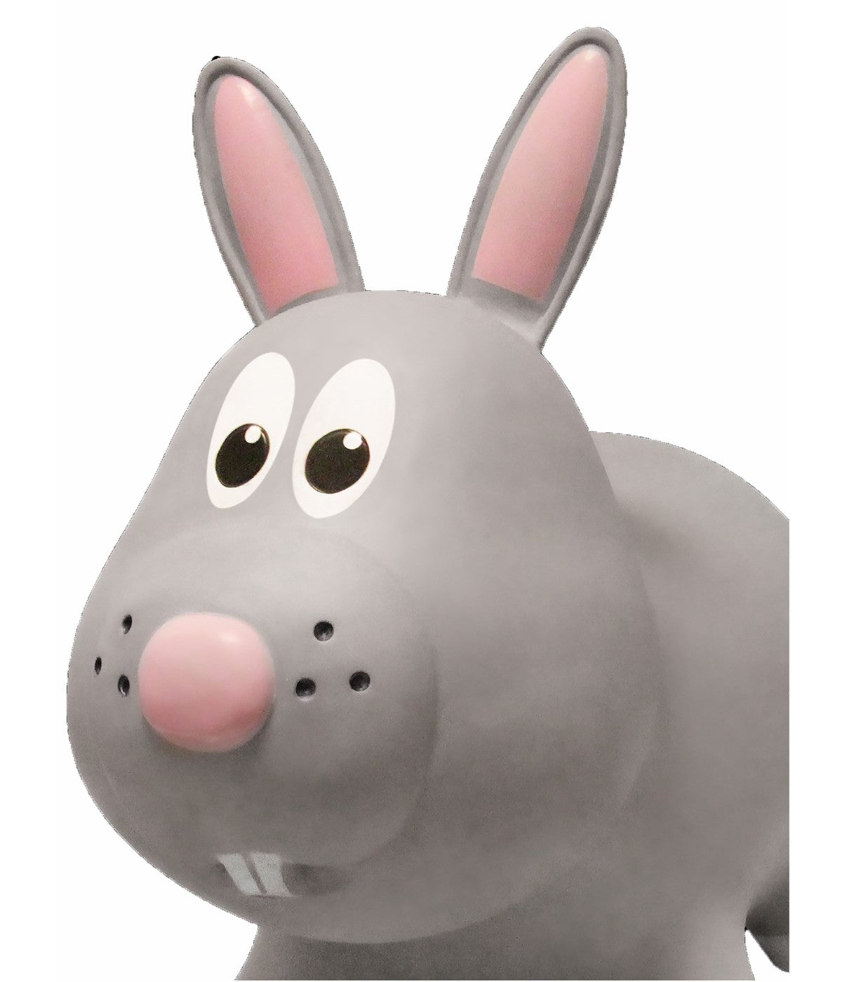 Toddler Inflatable Rabbit Hopper Bounce and Ride-on Toy Gray Bunny