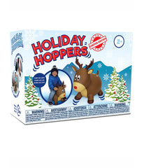 Toddler Inflatable Reindeer Hopper Bounce and Ride-on Toy Brown Reindeer