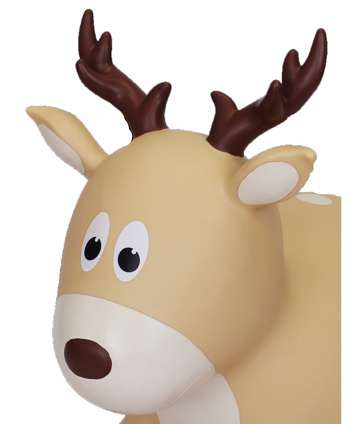 Toddler Inflatable Wildlife Hopper Bounce and Ride-on Toy Tan Deer