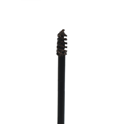 Close-up of Get-Fluffed Brow Gel applicator with tinted gel.