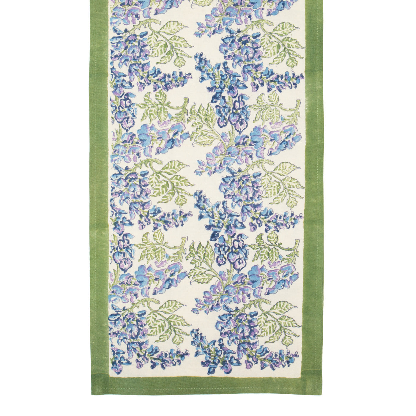  Couleur Nature Wisteria Green/Blue Runner - Green/Blue - Bonton