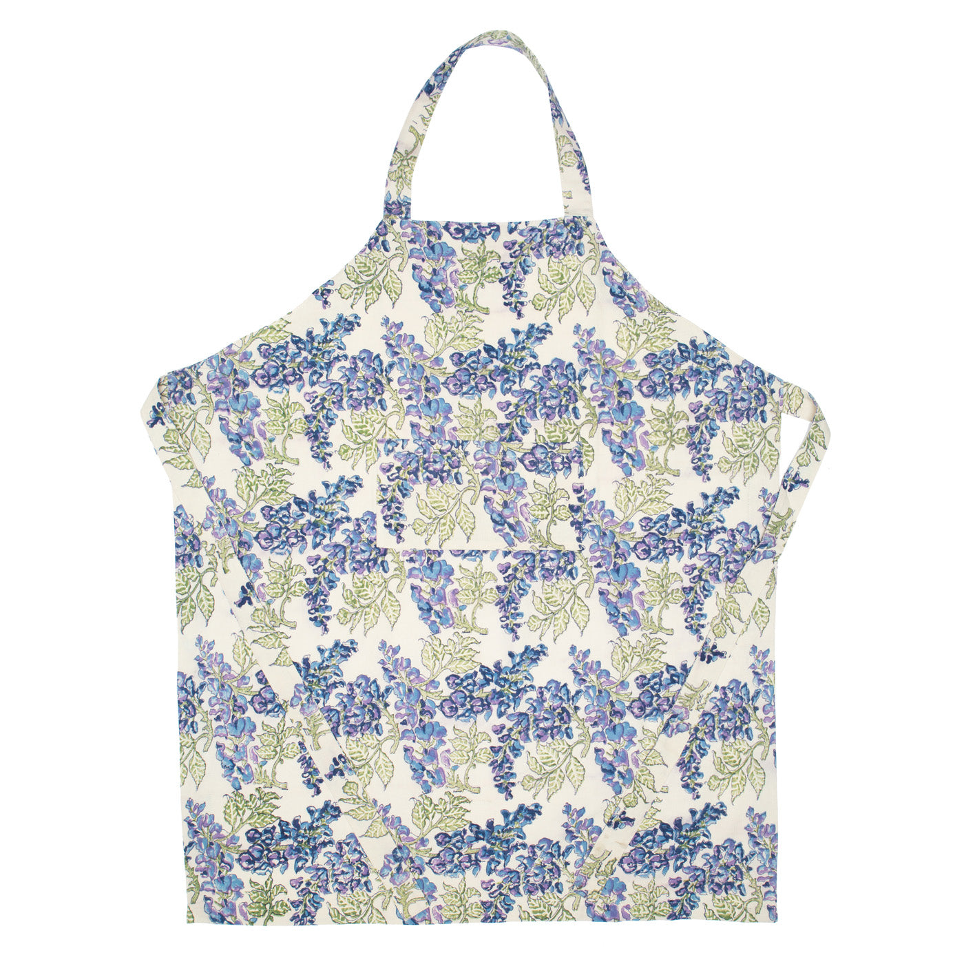  Couleur Nature Wisteria Green/Blue Apron - Green/Blue - Bonton