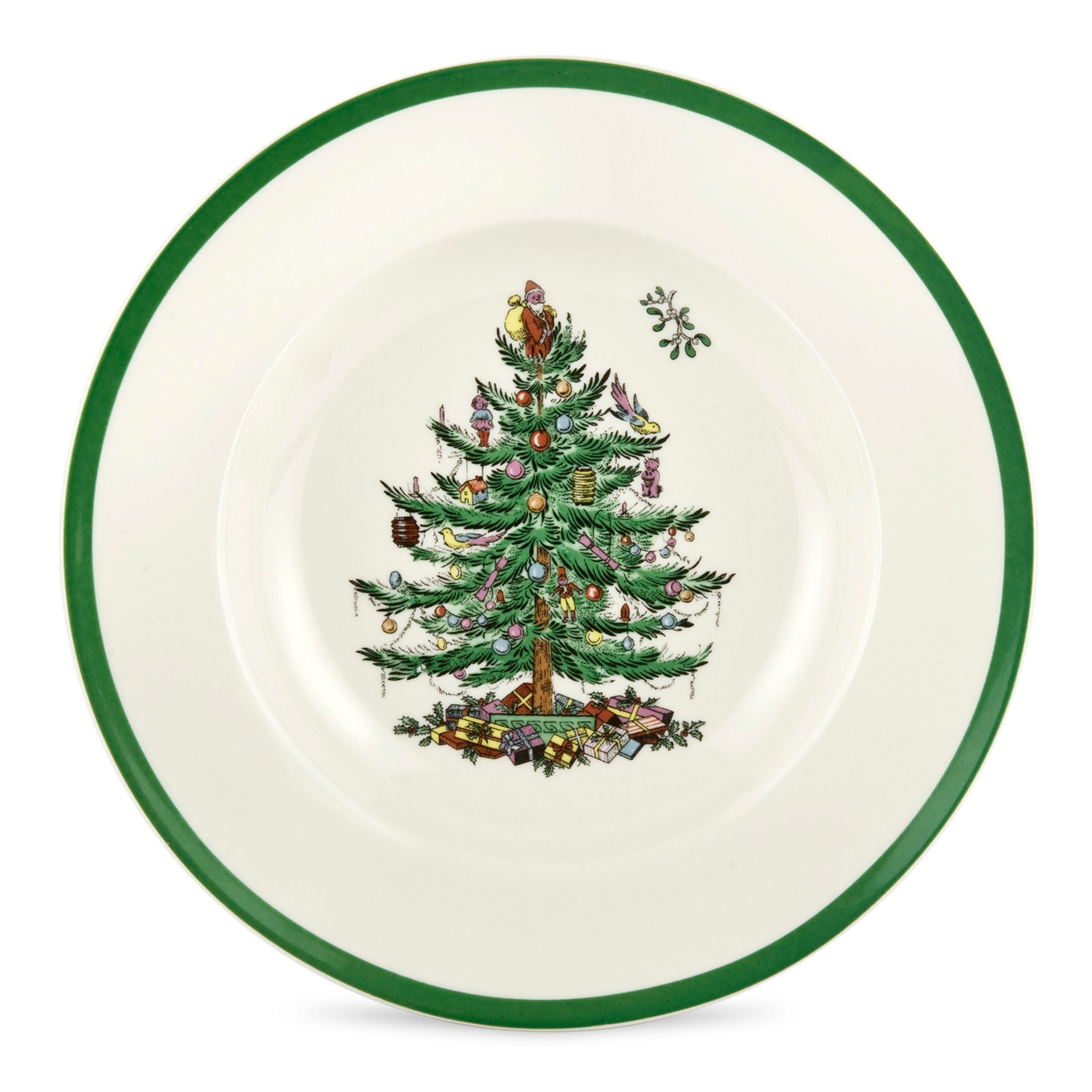  Spode Christmas Tree Soup Plate Set of 4 - White - Bonton