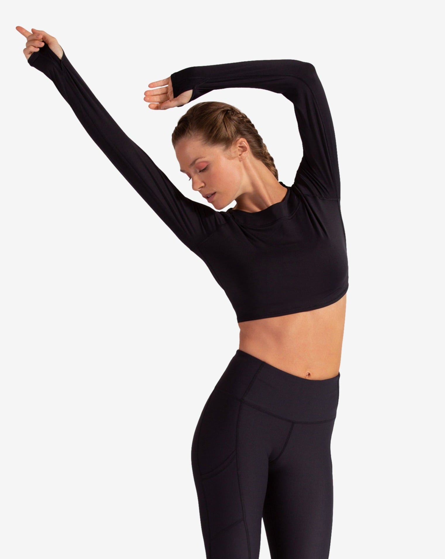 BloqUV WOMEN'S CROP TOP (4001) - Black - Bonton