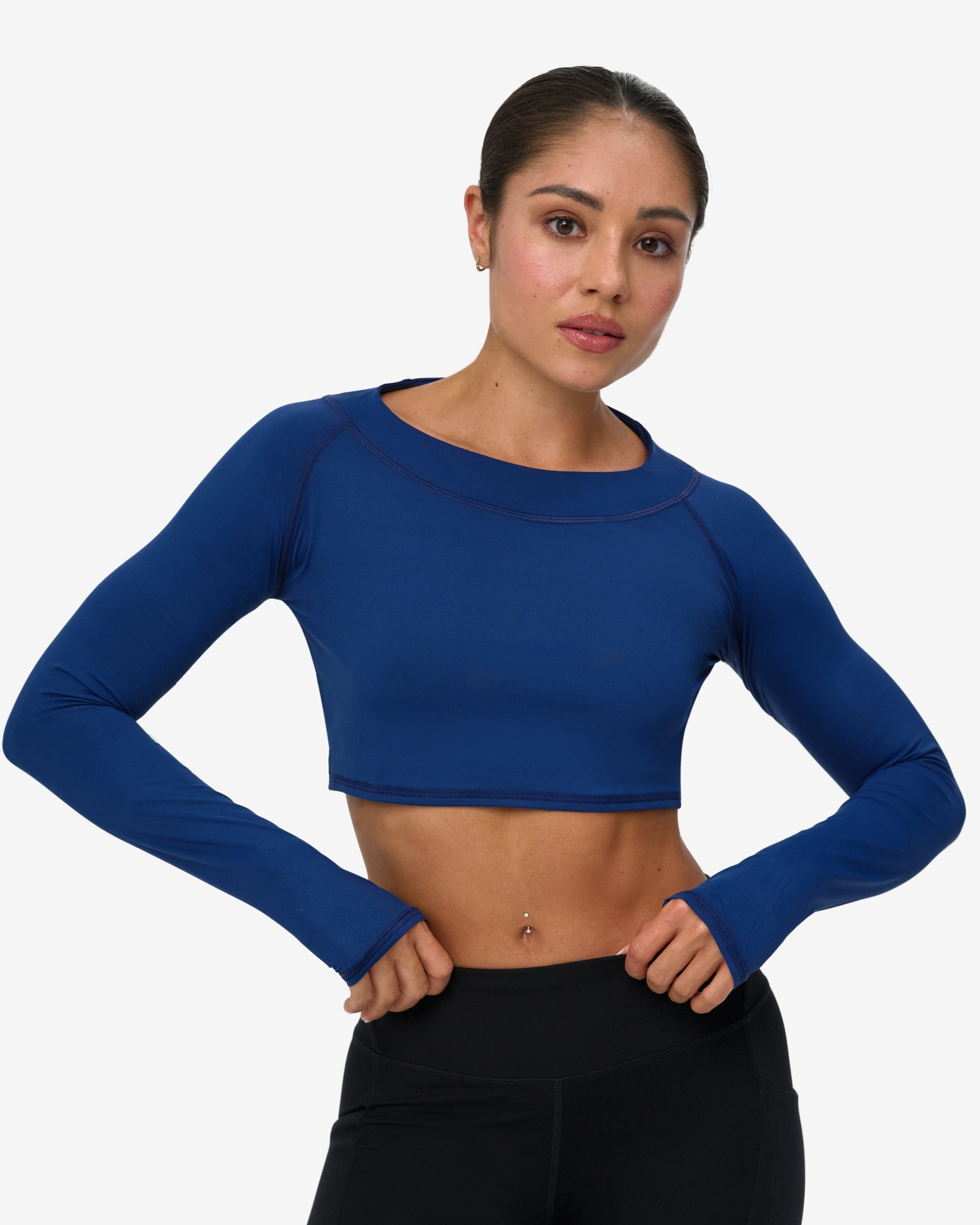  BloqUV WOMEN'S CROP TOP (4001) - Black - Bonton