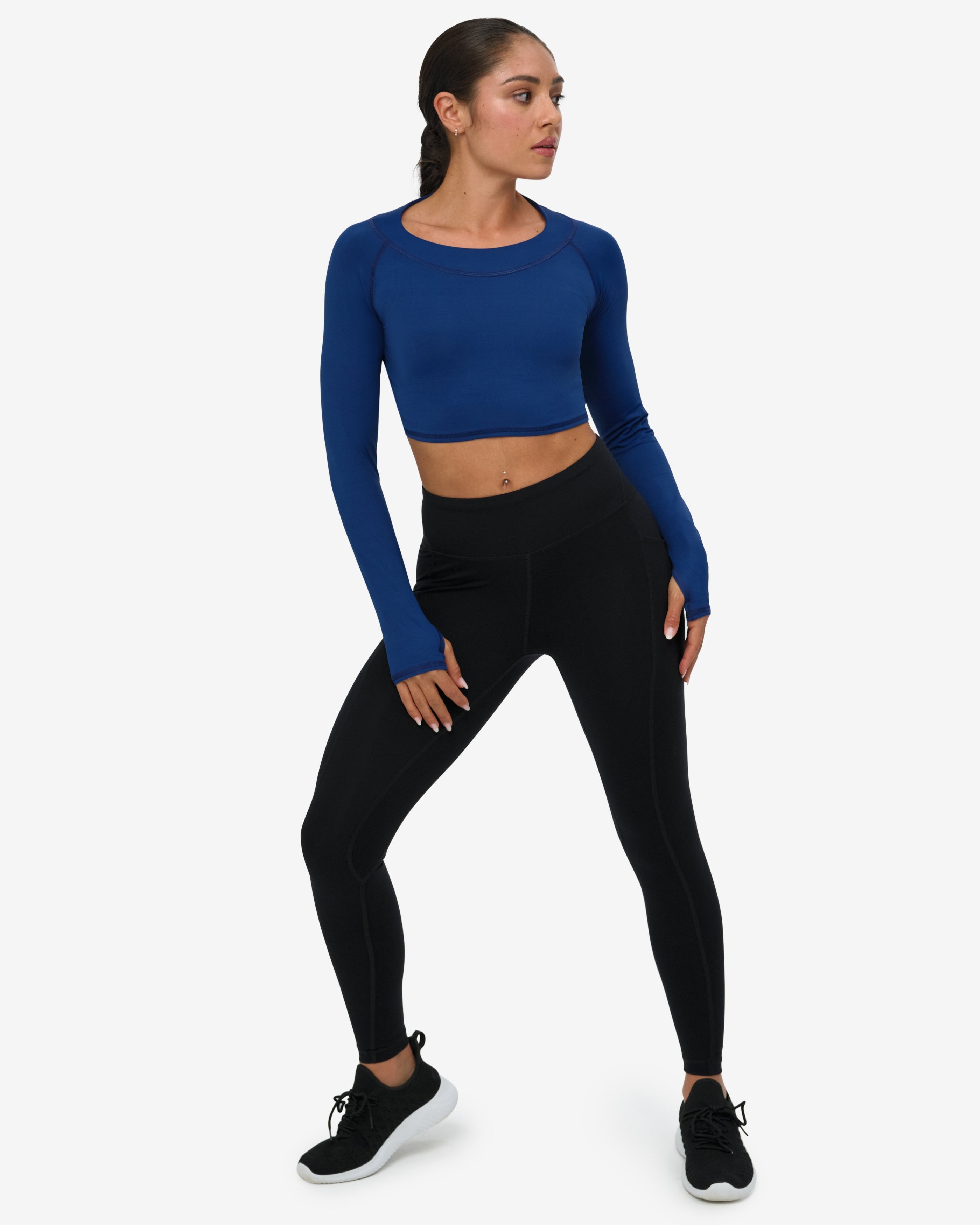  BloqUV WOMEN'S CROP TOP (4001) - Black - Bonton