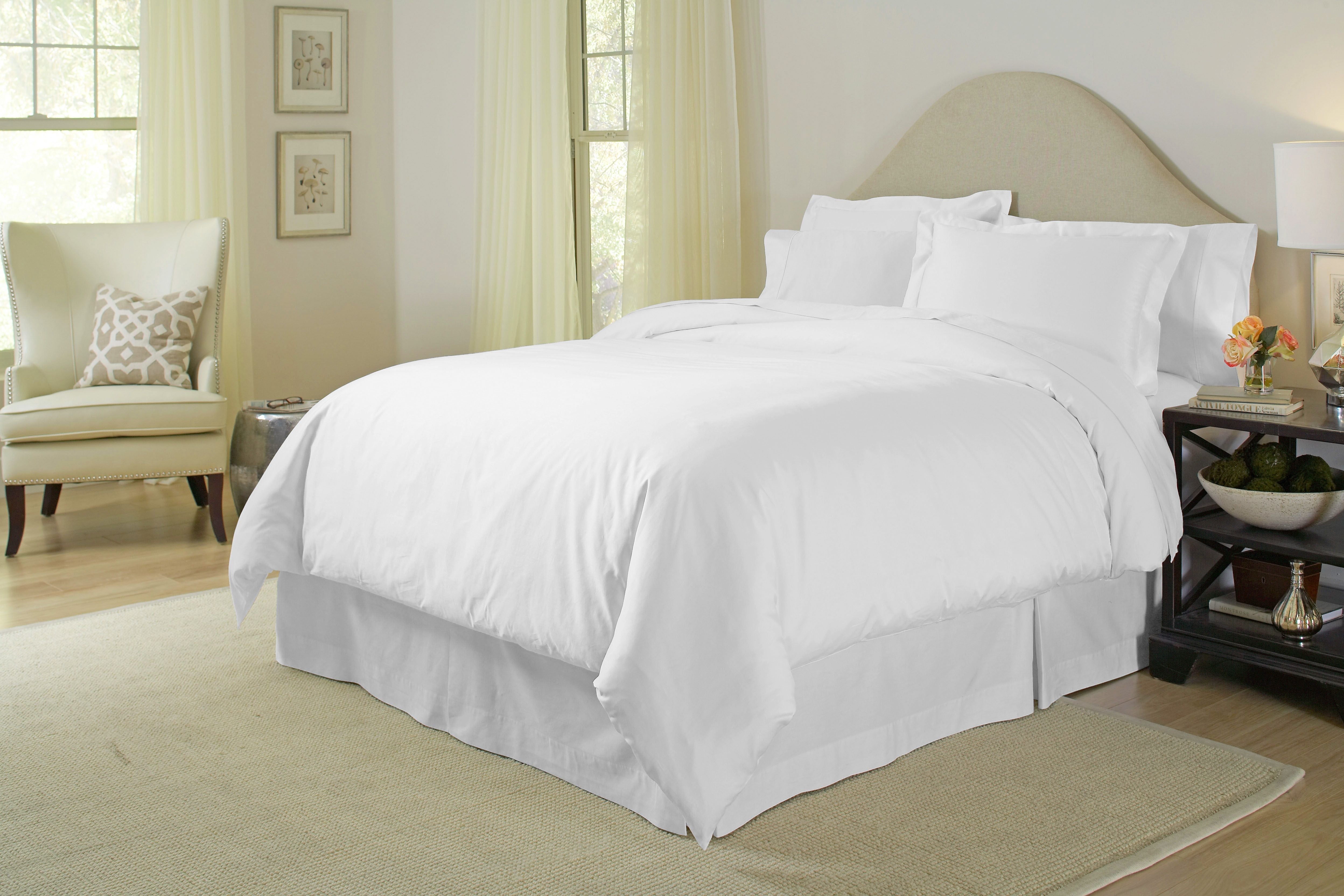  Pointehaven 400 Thread Count Cotton Duvet Sets - Gray - Bonton