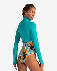 WOMEN'S FULL ZIP CROP TOP (4010)