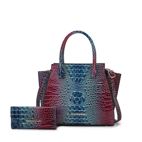 Miriam Croc Tote Bag and Set