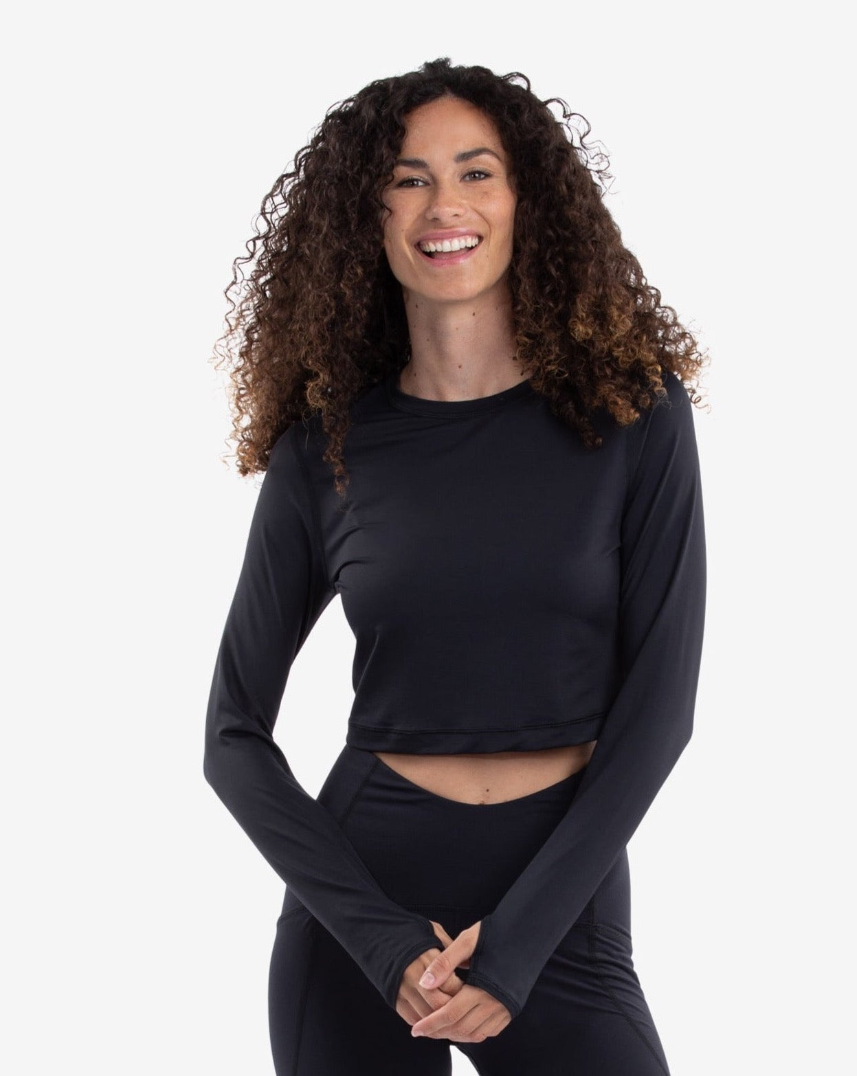 BloqUV WOMEN'S EVERYDAY CROP TOP (4015) - Black - Bonton