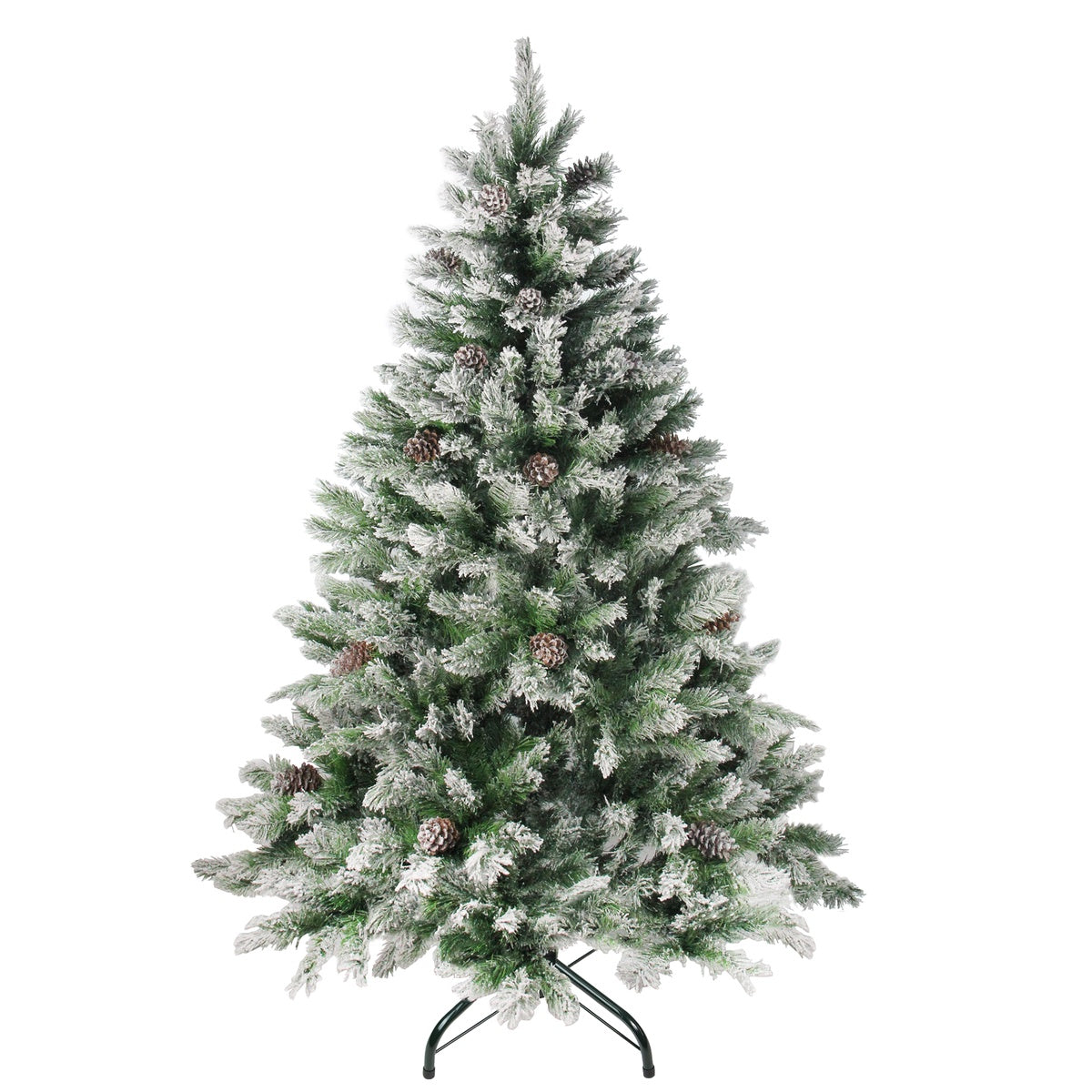  Northlight Medium Flocked Angel Pine Artificial Christmas Tree - 7' - Unlit - Default Title - Bonton