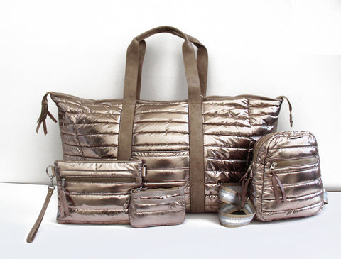 Cassie Weekender Gold 3/1 Ship Date