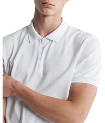 Ss Tech Zip Polo White