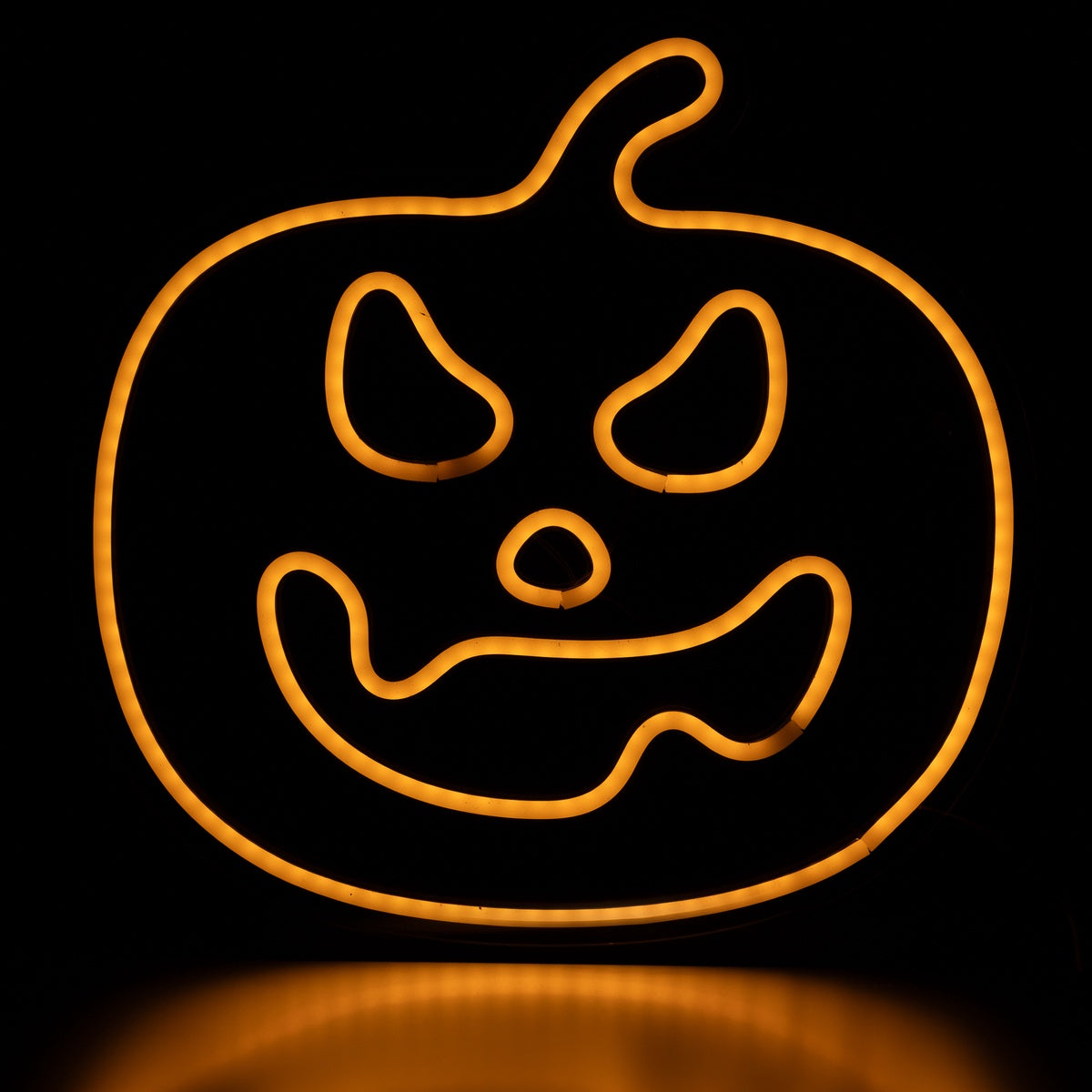  Northlight LED Lighted Neon Style Jack-O-Lantern Halloween Window Silhouette - 15