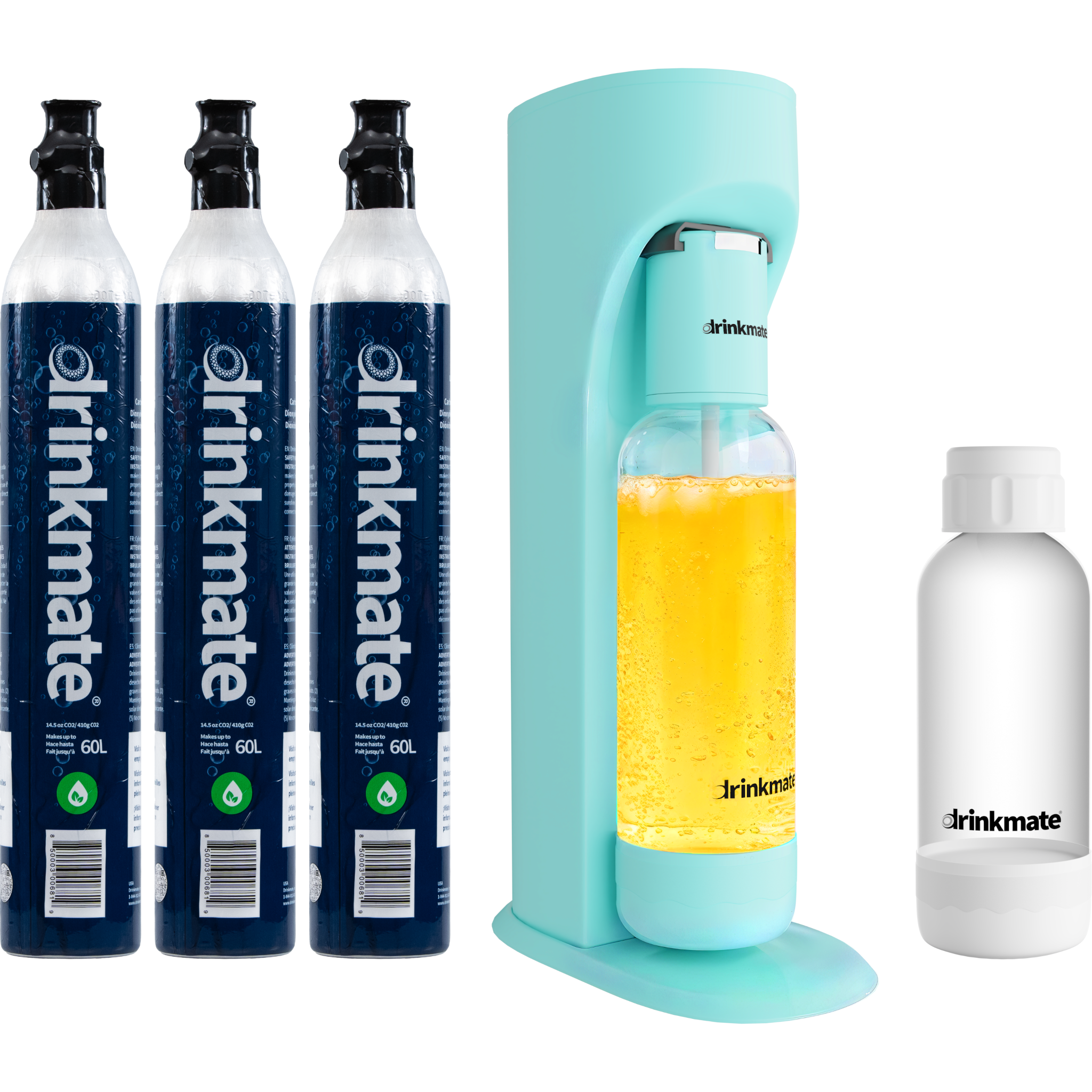  Drinkmate OmniFizz Ultimate Bundle, Sparkling Water and Soda Maker - Royal Red - Bonton