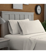 Organic Cotton 144TC Percale Pillowcases Set of 2 Fresh Ivory