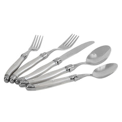 20-Piece Laguiole Flatware Set, Service for 4, Pewter