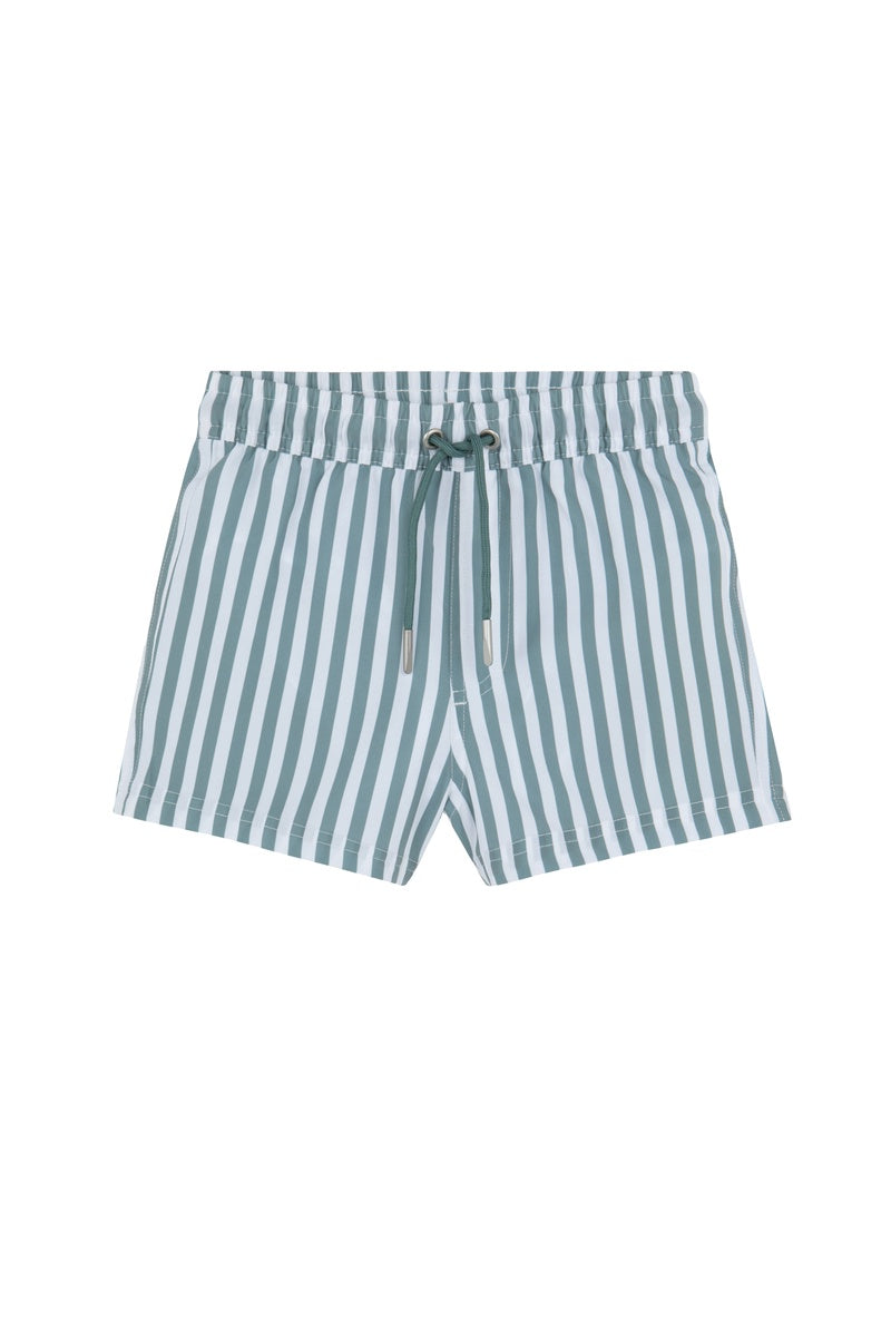  Gottex Kids Boys 2 Match Drawstring Swim Shorts- Wh/Grn - GOTTEX KIDS WHITE GREEN - Bonton