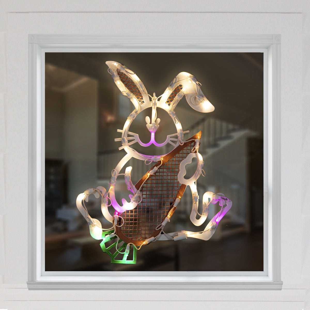  Northlight LED Lighted Easter Bunny Window Silhouette - 18