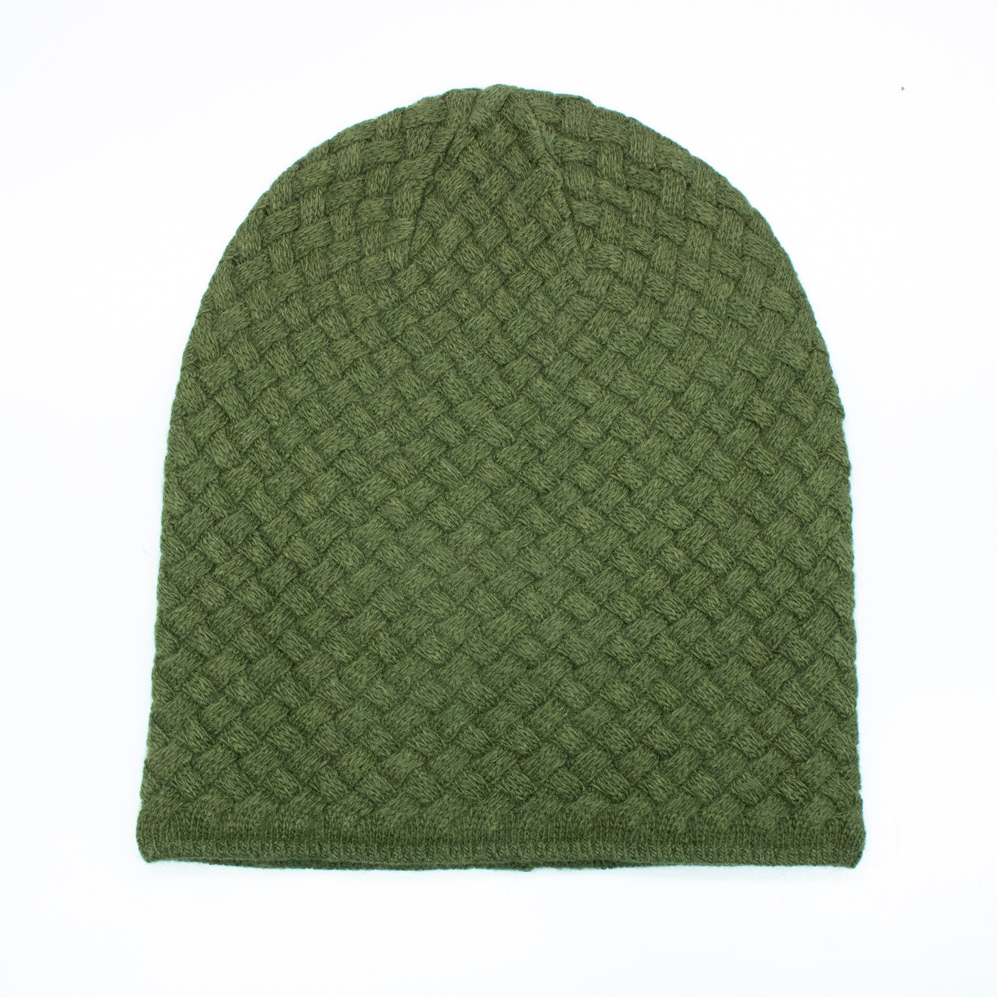  Portolano SLOUCHY HAT in BASKET WEAVE STITCH - BRIGHT LILAC - Bonton