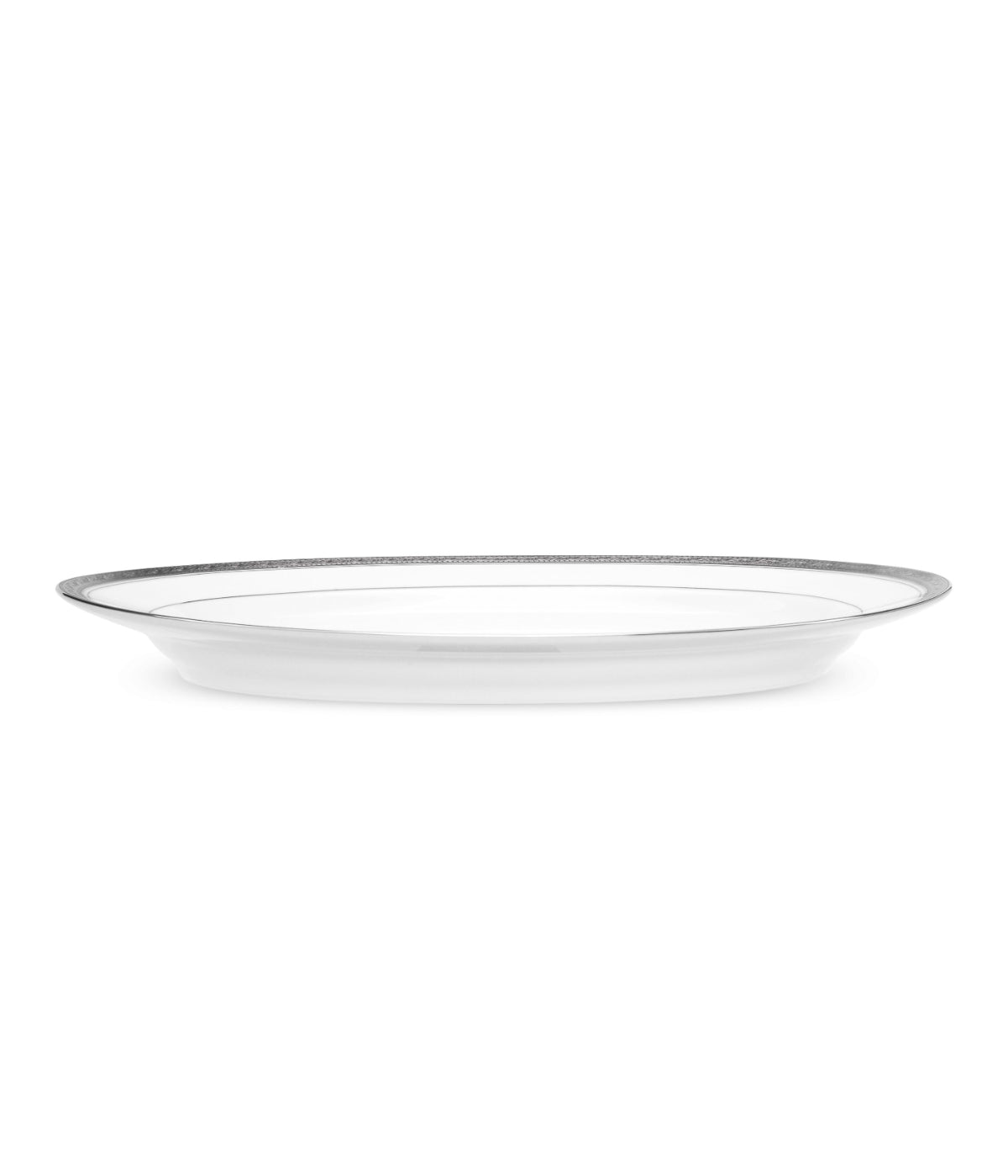  Noritake Crestwood Oval Platter - Platinum - Bonton